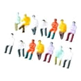thumbnail image 3 of 14 piezas de figuras pintadas a mano, figuras de personas en miniatura, figuras de diorama pequeñas para Escala 1:100, 3 of 9