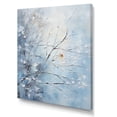 thumbnail image 2 of Designart "Tranquil White Winter Trees I" Landscapes Canvas Wall Art - Traditional Grey Winter Landscape Living Room Canvas Art, 2 of 6