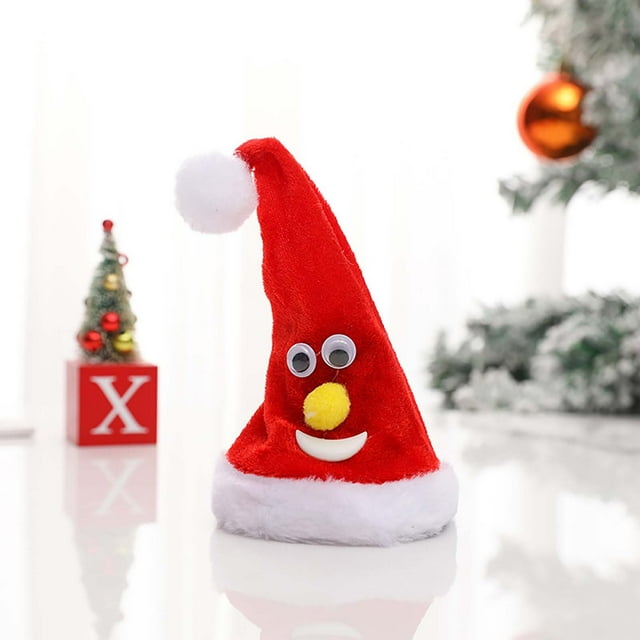 Christmas Decorations Music Swing Christmas Tree Christmas Hat Luminous Goddaughter Christmas Ornament Ornament Christmas Ornament Set Shatterproof Health Ornament Christmas Trees Decorations