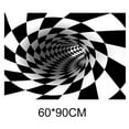 thumbnail image 1 of CAROOTU Vortex Illusion Rug 3D Trap Effect Printing Carpet Bedroom Living Room Study Room Floor Mat, 1 of 6