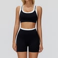 thumbnail image 5 of PISONIC Two Piece Workout Sets for Women Square Neck Sports Bra and Scrunch Butt Lifting Shorts Gym Yoga Active Wear Outfits, 5 of 6