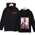 thumbnail image 3 of Sudadera con capucha para niños con estampado de Messi de otoño, sudadera de terciopelo, ropa deportiva informal, parte superior negra adecuada para niños y niñas, 3 of 5