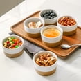 thumbnail image 4 of Hasense Ramekins, 6 oz Stoneware Ramekin Oven Safe Set of 6, Mini Ramekins Bowls for Dipping, Brulee, Custard, Farmhouse White Wedding Gift, 4 of 7
