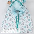 thumbnail image 2 of LollyBanks 0.5 TOG Cotton Baby Sleep Sack, 2-Way Zipper, Wearable Blanket, Baby Elephant Print, 2 of 5