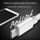 thumbnail image 5 of Cable USB Micro Mornwell Blanco Carga Rápida Compatible con Galaxy S7 S6 Edge S5 Note 5 4 Xiaomi Red, 5 of 8