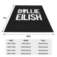 thumbnail image 2 of Manta de forro polar de Billie Eilish, súper suave y acogedora, ligera, de franela, cómoda y cálida, ideal para sofá, cama y sofá., 2 of 5