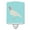 Blue Check, variant on Caroline's Treasures BB8163CNL Beltsville Small White Turkey Hen Blue Check Ceramic Night Light, 6x4x3", multicolor