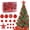 Red, variant on 101 Pcs Christmas Balls Ornaments Set with Tree Topper Decoration, Boriyuan 3/4/6 cm Diameter Balls Christmas Tree Decorative Hanging Ornaments for Xmas Holiday Party Wreath Home Decoration, Red