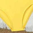thumbnail image 5 of SGMVNU Girls Swimsuit with Cover up Skirt Girls Bathing Suits 7-16 3 Piece Tropical Print Bathing Suit Adjustable Straps Bikini Set Summer Beach Wear, Size 12-13 Years, 4-Yellow, 5 of 7