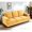 Mustard yellow, variant on Velvet 3 Seat Sofa | Generous Dimensions | Apartment Guest Room