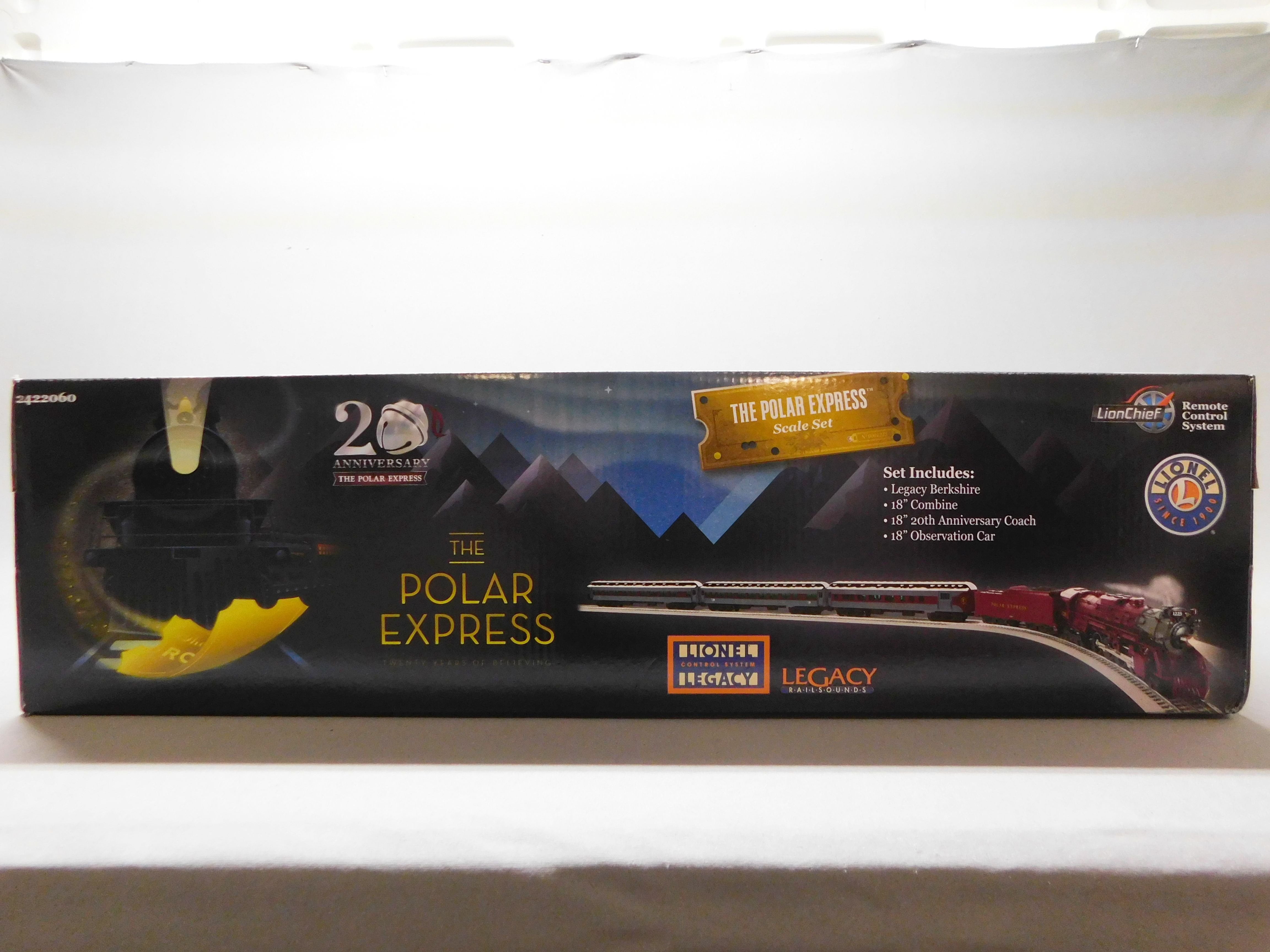 LIONEL THE POLAR EXPRESS 20TH ANNIVERSARY SCALE LEGACY TRAIN SET O GAUGE 2422060