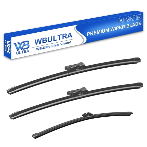 WBULTRA 25" 20" 15" Beam Wiper Blades, OEM Fit for Volvo XC90 2016-2023, All-Season, 3-Pack