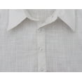 thumbnail image 3 of Atasi Men's White Short Kurta Roll-Over Shirt Collar Ethnic Indian Clothing-Large, 3 of 7