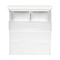 thumbnail image 6 of Weston Home Belisse Metal Platform King Bed with Curved Metal Headboard, White, 6 of 9