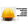 thumbnail image 2 of Abs Safety Helmet Construction Site Helmet Engineering Construction V-Type Yellow, 2 of 9