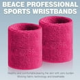 thumbnail image 3 of Sweatbands Sports Wristband for Men & Women - Moisture Wicking Athletic Cotton Terry Cloth Sweatband for Tennis, Basketball, Running, Gym, Working Out, 3 of 7