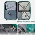 thumbnail image 6 of PAPROOS 3 PCS Luggage Set, Lightweight Carry on Hardside Suitcases Set, 20in 24in 28in Travel Luggage with Spinner Wheels and TSA Lock, Modern Hardshell Suitcases and Luggage, Dark Green, 6 of 6