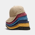 thumbnail image 3 of CoCopeanut New Men Baseball Cap Outdoor Summer Solid Color Washed Retro Distressed Hat Ladies Hat Park Outdoor Popular Unisex Dad Cap Women, 3 of 6