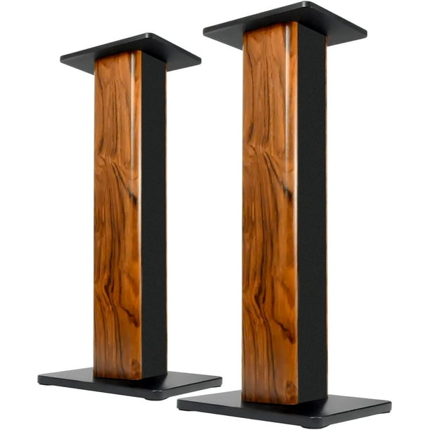 KIOULIK Speaker Stands Bookshelf Speaker Stands 35" Rosewood Speaker