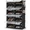 Black, variant on BIGLUFU Portable Shoe Rack Organizer, 6-Tier Shoe Rack Organizer for Closet 24 Pair Shoes Shelf Cabinet for Entryway, Bedroom and HallwayBlack