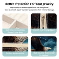 thumbnail image 3 of Starry Square Jewelry Box Organizer Display Case Necklace Bracelet Earring Holder Travel Portable Decorative Stand Storage Box for Rings Earrings Necklaces Bracelets - Girls Women Gift, 3 of 6