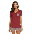thumbnail image 2 of FEREMO Plus Size Short Sleep Shirt Suit Womens Sleepwear for Women, 2 of 4