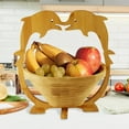 thumbnail image 3 of Fruit-shaped foldable wooden fruit basket and multi-purpose tray, kitchen and dining storage rack for fruits, vegetables, bread, and small household items, collapsible and space-saving design, 3 of 6