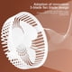 thumbnail image 3 of Ventilador con pilas recargables, viento fuerte, batería de larga duración, pequeño ventilador de escritorio USB, 3 of 5