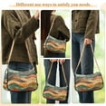 thumbnail image 4 of FORMRS Womens Shoulder Bag with Chain Strap Clutch Purse Cute Tote Handbag, Abstract Wavy Landscape, 4 of 7
