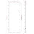 thumbnail image 6 of Full Length Dressing Mirror, Wall Mounted Full Body Mirror with Lights, Dimmable Silver Floor Mirror, Large Rectangle Cloakroom Beauty Salon Clothing Store Dressing Mirrors, TE416, 6 of 9