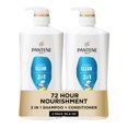 thumbnail image 1 of Pantene 2-in-1 Shampoo and Conditioner Twin Pack with Hair Treatment Set, Classic Clean, 1 of 11