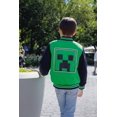 thumbnail image 4 of Chaqueta Minecraft Creeper Little Boys Varsity Green 7, 4 of 7
