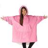 thumbnail image 2 of Sudadera de franela con capucha de gran tamaño para el hogarsudadera de canguro Likrtyny Para estrenar, 2 of 8