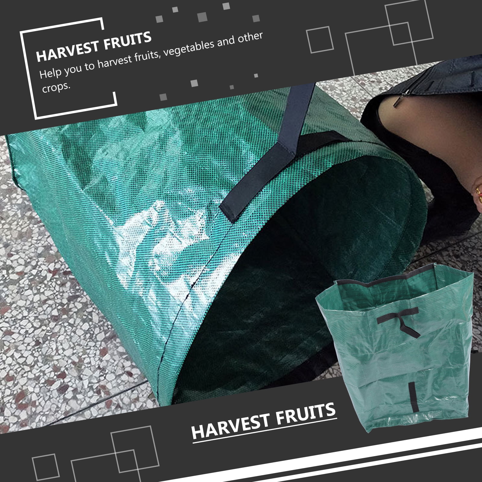 Garden leaf bag 1 pc Garden Leaf Bag Reusable Yard Garden Waste Storage