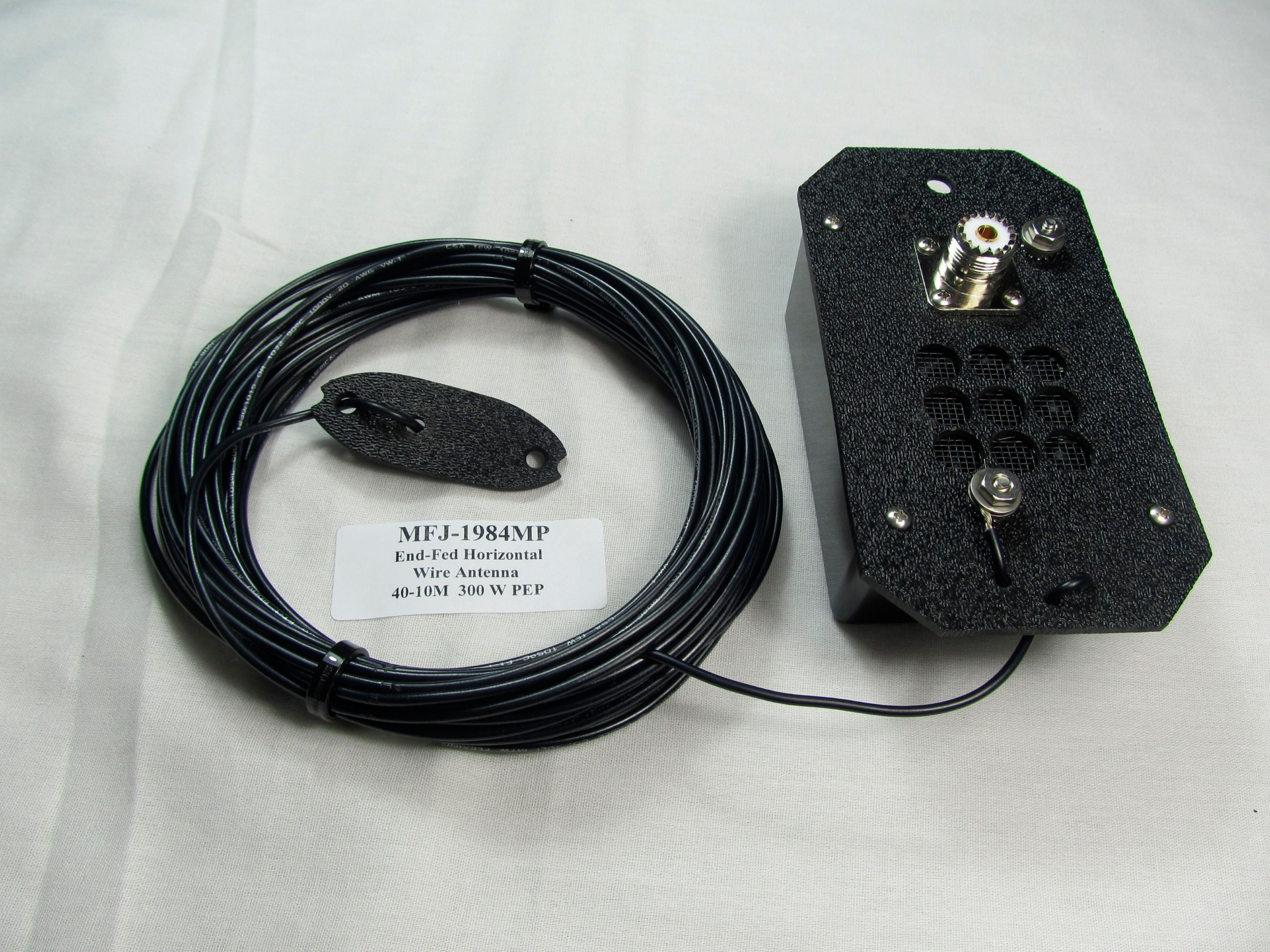 MFJ1984MP Ham Radio END FED, 1/2 WAVE, 4010M, 300W, WIRE ANTENNA