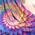 thumbnail image 3 of Colorful Tie Dye Spiral - Floral Pattern Blanket,Comfortable Soft Lamb Wool Throw Blanket,All Season,Warm Lightweight Blankets for Sofa Bed Couch Living Room Chair,50"x60", 3 of 4
