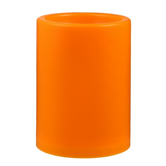 GOOHOCHY 1Set Orange LED Electric Candles for Party and Holiday Light 7.5X7.5X10CM