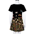 thumbnail image 6 of Babysbule Woman Summer Dresses Women's Casual Plain Loose Short Sleeve Loose Dress Floral Print Sunflower Print Dress, 6 of 8