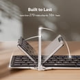 thumbnail image 4 of Teclado Bluetooth plegable iClever BK08 con panel táctil plateado, 4 of 9