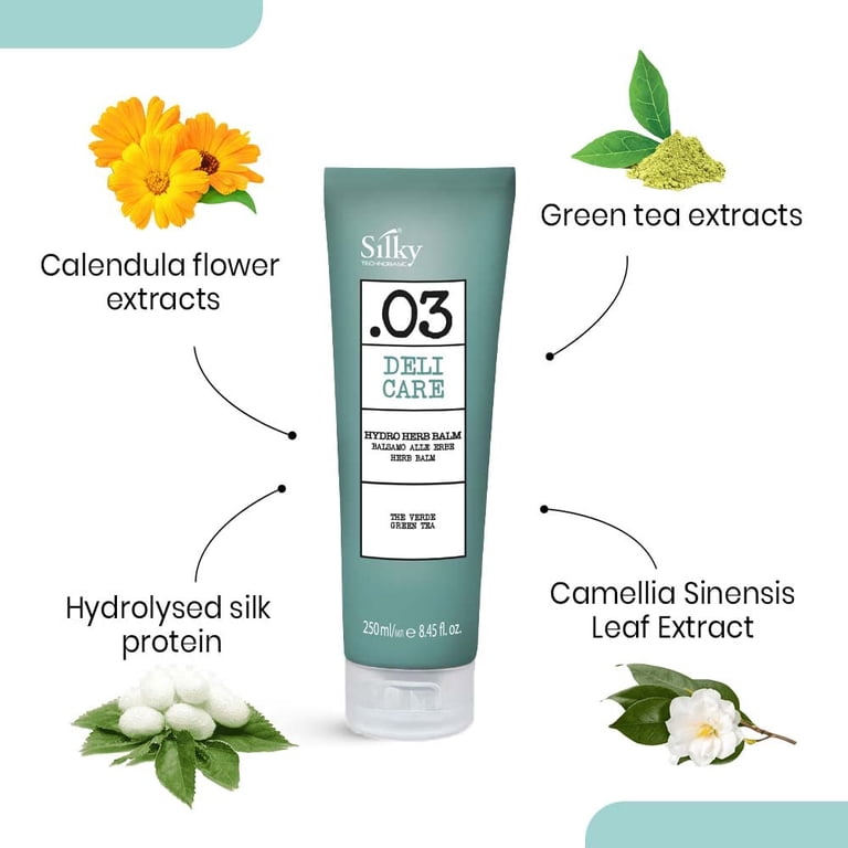 SILKY .03 DELI CARE HYDRO HERB BALM with Green Tea Extract for