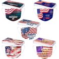 thumbnail image 2 of HUGFEGWE 50Pcs Patriotic Disposable Adults Face Masks,3 Ply Protective Disposable Face Masks with 4th of July Independence Day Designs (Independence Day E) CJB91-40811, 2 of 7