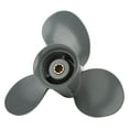 thumbnail image 2 of Propeller 3 Blades Aluminum Alloy Marine Propeller 58130-ZV4-010AH Replacement for Outboard 8-20HP Engine, 2 of 7