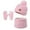 Pink, variant on Baby Hat and Mitten Set Winter Unisex Kids Hat Scarf Gloves Set Printed Soft Lined Warm Neck Warmer Mittens Cold Weather Outdoor Activity Gear for Boys and Girls Beige 3 Years-10 Years
