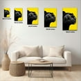 thumbnail image 2 of Striking Black Panther Portrait Canvas Wall Art, 2 of 8
