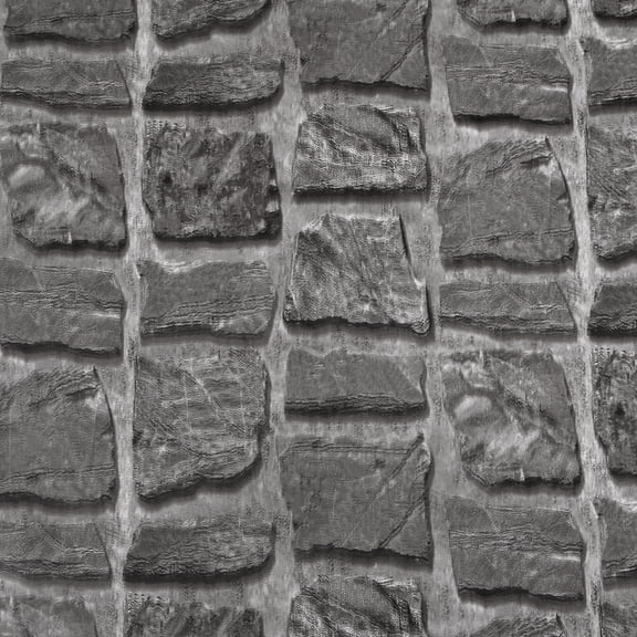 Dundee Deco Peel and Stick Self Adhesive Wallpaper - Distressed Marble Old Grey, Charcoal Stone , 18 ft x 24 in