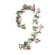 thumbnail image 1 of Guirnalda de vid de flores falsas, rosa artificial para fiesta de boda (6.4 pies rosa), 1 of 4