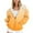 Yellow, variant on Inleife Fleece Jacket Women Casual Printed Zippered Jackets Women's Long Sleeved Hooded Sweater Jacket Top
