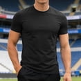 thumbnail image 2 of FUZHIQ Mens T-Shirts White Casual Loose Fit Crew Streetwear Tees Short Sleeve Summer Tees Casual Plain Shirts,S, 2 of 5