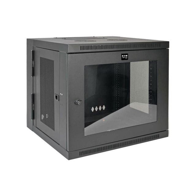 Tripp Lite 10U Wall Mount Rack Enclosure Server Cabinet with Acrylic Glass Window, Hinged, 20.5" Deep, Switch-Depth (SRW10USG)