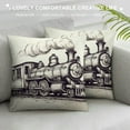 thumbnail image 3 of COMIO  Cushion Cover Retro Steam Locomotive,Home Decorative Pillowcase Sofa Couch Throw Pillow Cushion Cover, 3 of 5